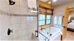 Walk in shower and large bathtub 